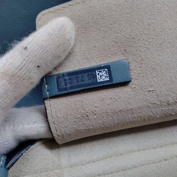 CHLOE Suede Calfskin Mini Faye Shoulder Bag Cloudy Blue - Picture 9 of 9